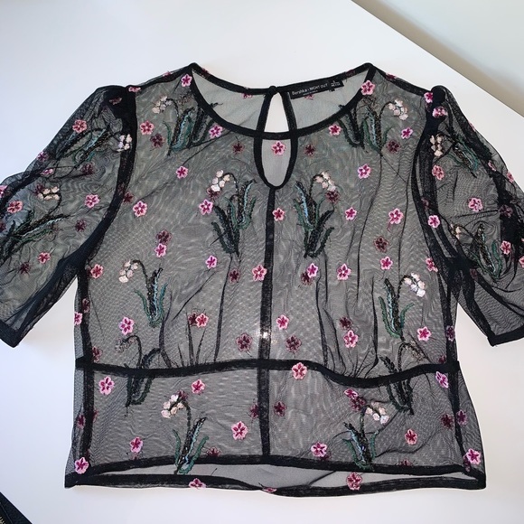 Bershka sheer crop top - Picture 1 of 1